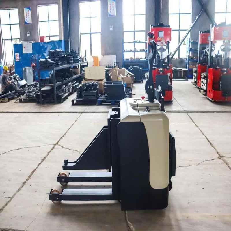 Electric Towing Tractor Standing American CURTIS Brushless Motor Hydraulic Braking Stepless Adjustment