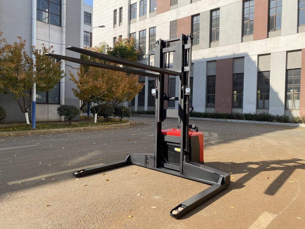 Customization Electric Pallet Stacker Forklift Truck Walking Handle Tape 3000 KGS