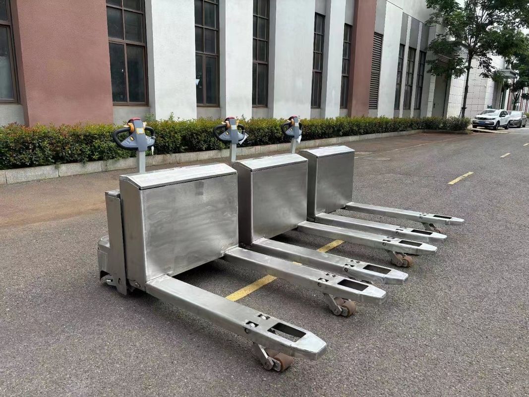 Electric Manual Pallet Jack Stacker Stainless Steel  2000 KGS 2 Tons